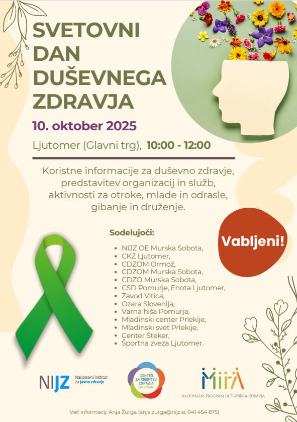 SD DUŠEVNEGA ZDRAVJA 2025_Ljutomer_vabilo